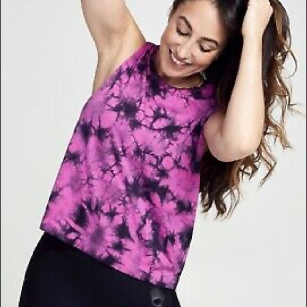 NWT Soul Cycle crop tie dye tank